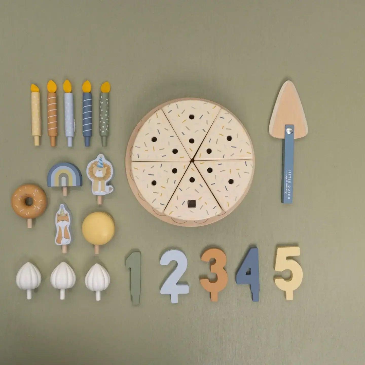 Bolo de aniversário azul - Little Dutch - Mini-Me - Baby & Kids Store