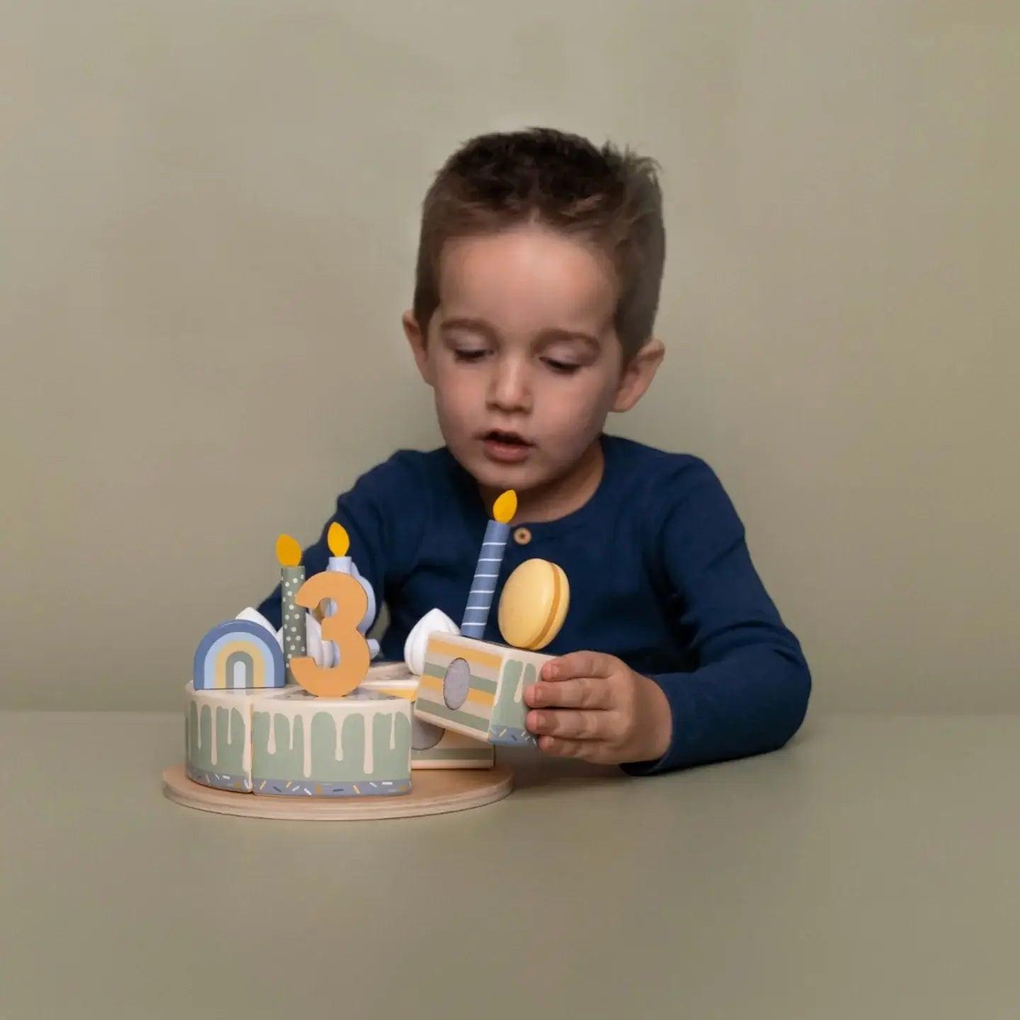 Bolo de aniversário azul - Little Dutch - Mini-Me - Baby & Kids Store
