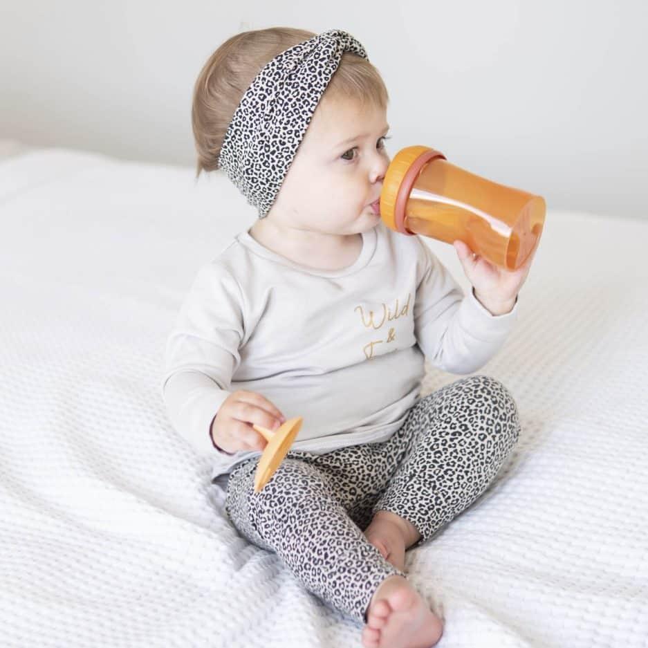 Copo com Palhinha Anti Gotas 250ml - black | DIFRAX - Mini-Me - Baby & Kids Store