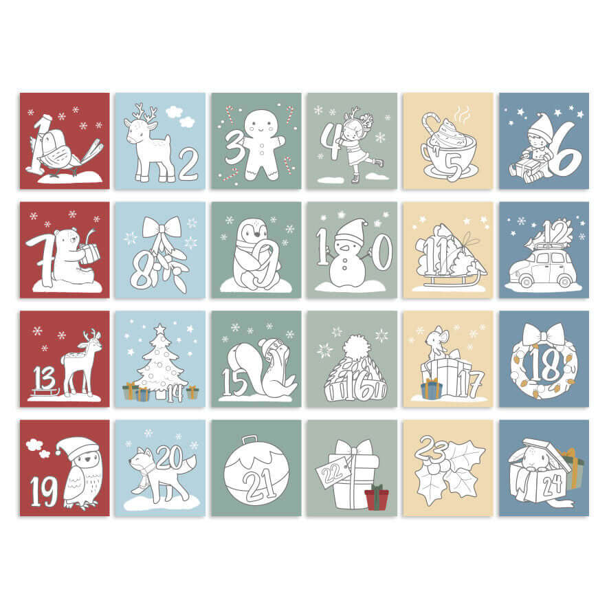 Calendário do Advento para Colorir - Little Dutch - Mini-Me - Baby & Kids Store