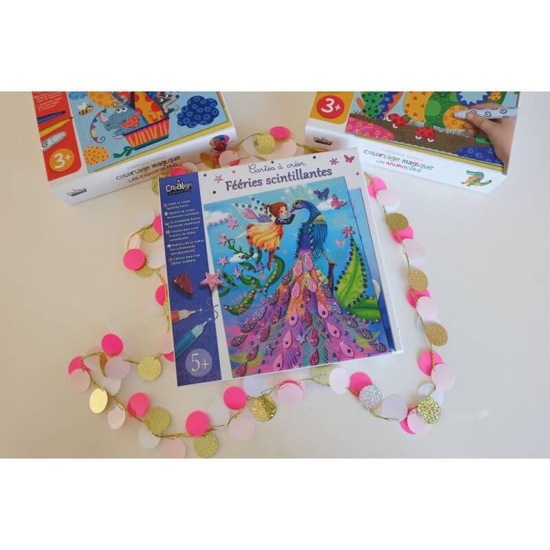 Cartões para criar com glitter - Fadas cintilantes | Créa Lign - Mini-Me - Baby & Kids Store