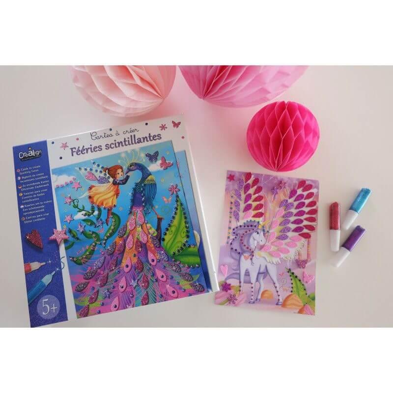 Cartões para criar com glitter - Fadas cintilantes | Créa Lign - Mini-Me - Baby & Kids Store