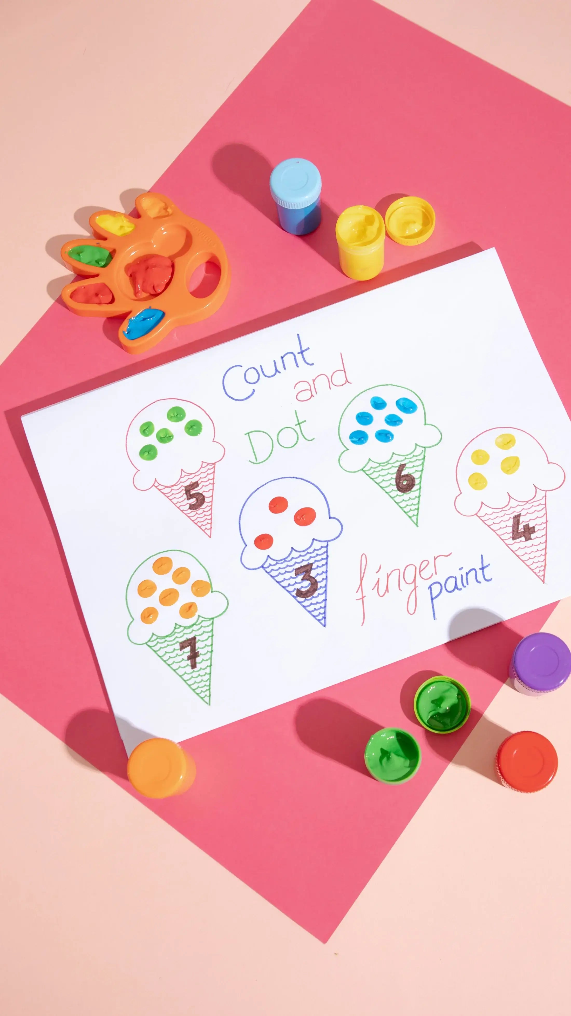 Tintas para Pintar com os Dedos ChildGen - Mini-Me - Baby & Kids Store