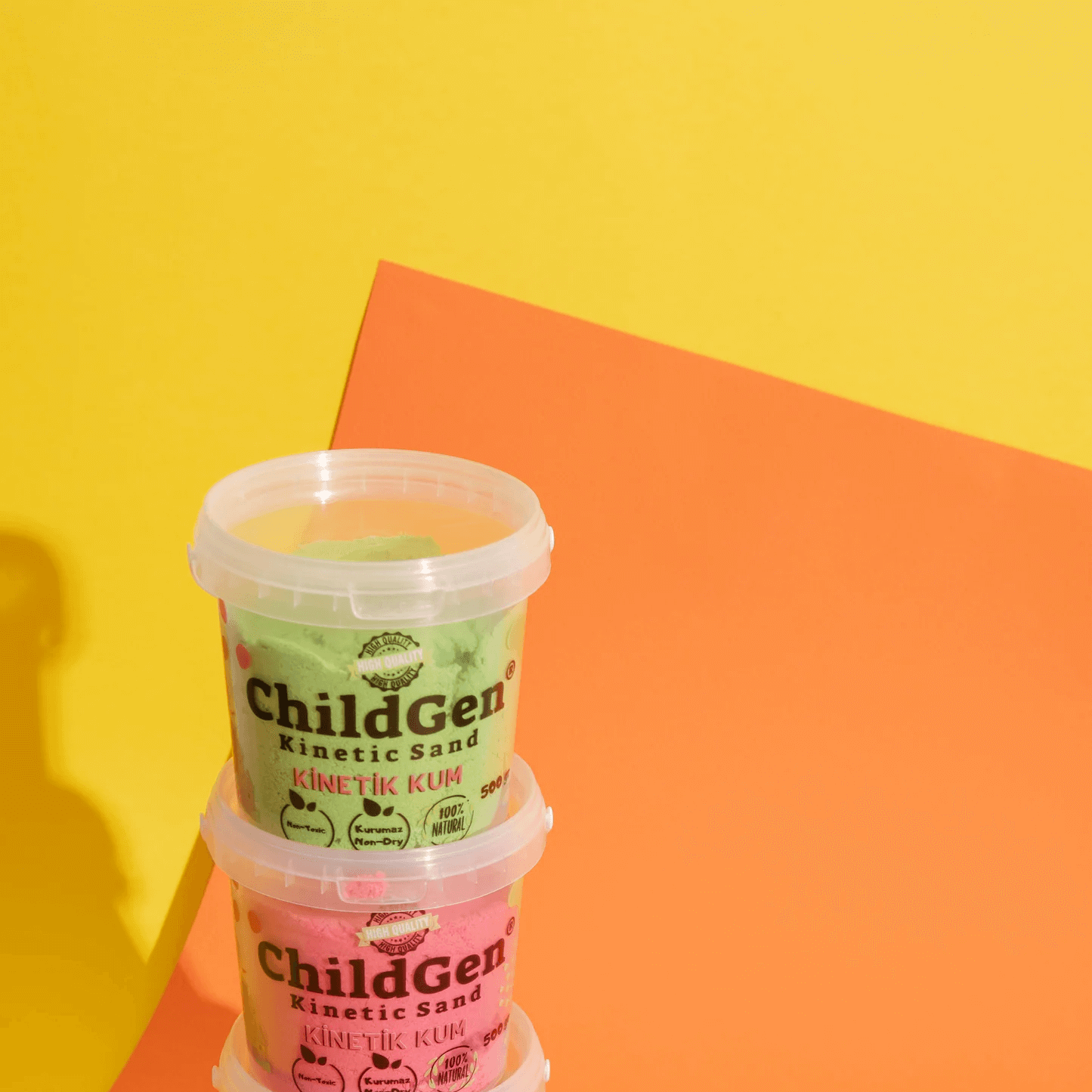 Areia Cinética Verde 500 Gr - ChildGen - Mini-Me - Baby & Kids Store