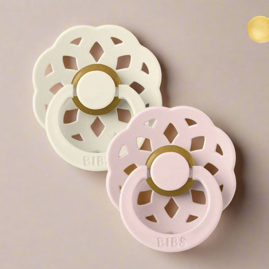 Pack 2 Chupetas BIBS boheme - Ivory/blossom - Mini-Me - Baby & Kids Store