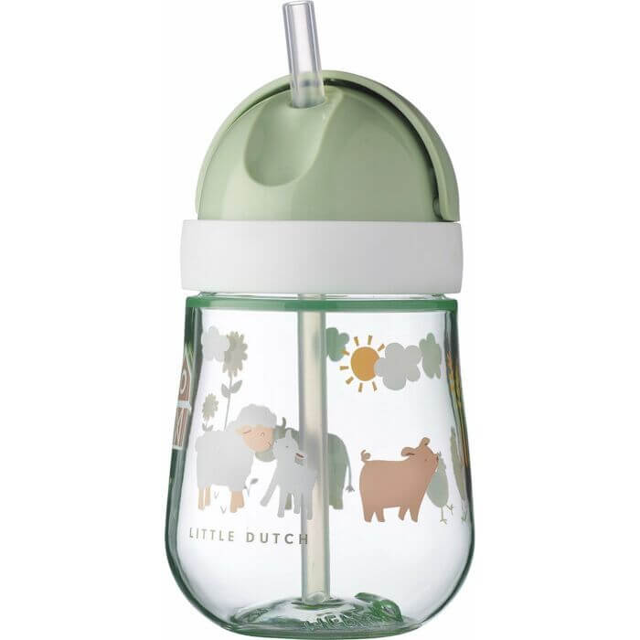 Copo com Palhinha 300 ml Little Farm - Little Dutch - Mini-Me - Baby & Kids Store