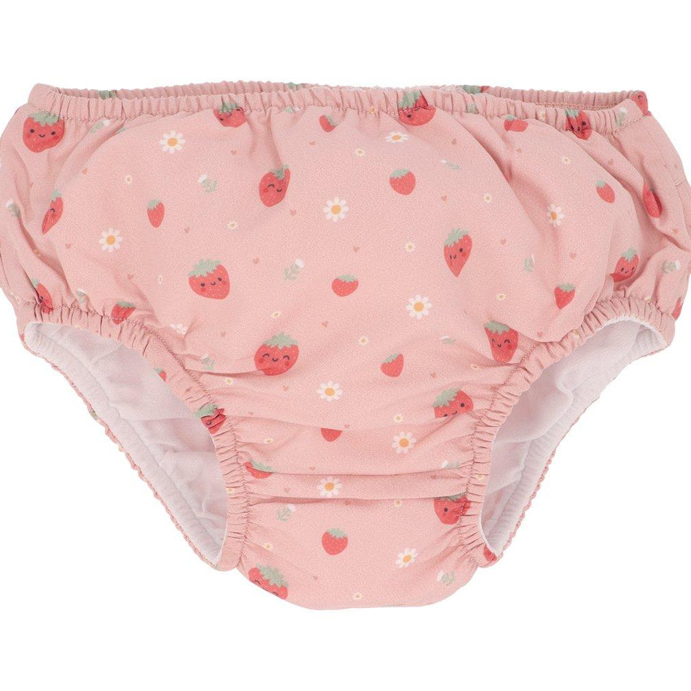 Cueca Fralda com Folhos Strawberries | Monneka - Mini-Me - Baby & Kids Store