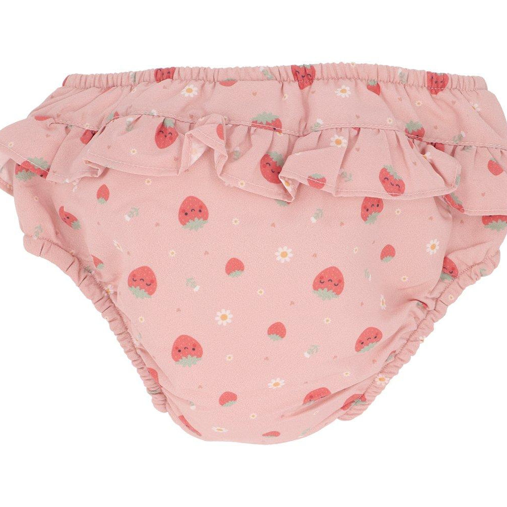 Cueca Fralda com Folhos Strawberries | Monneka - Mini-Me - Baby & Kids Store