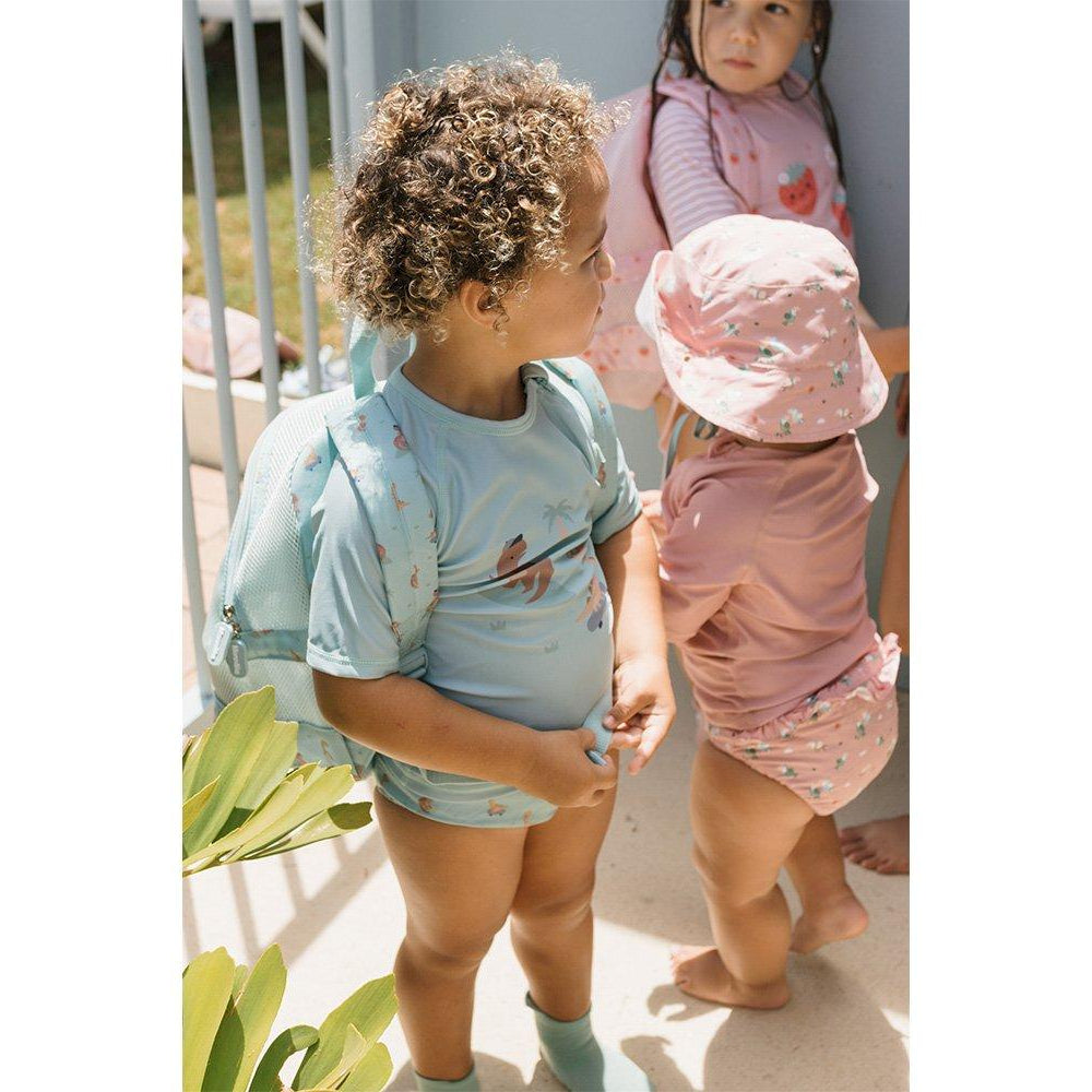 Cueca Fralda com Folhos Strawberries | Monneka - Mini-Me - Baby & Kids Store