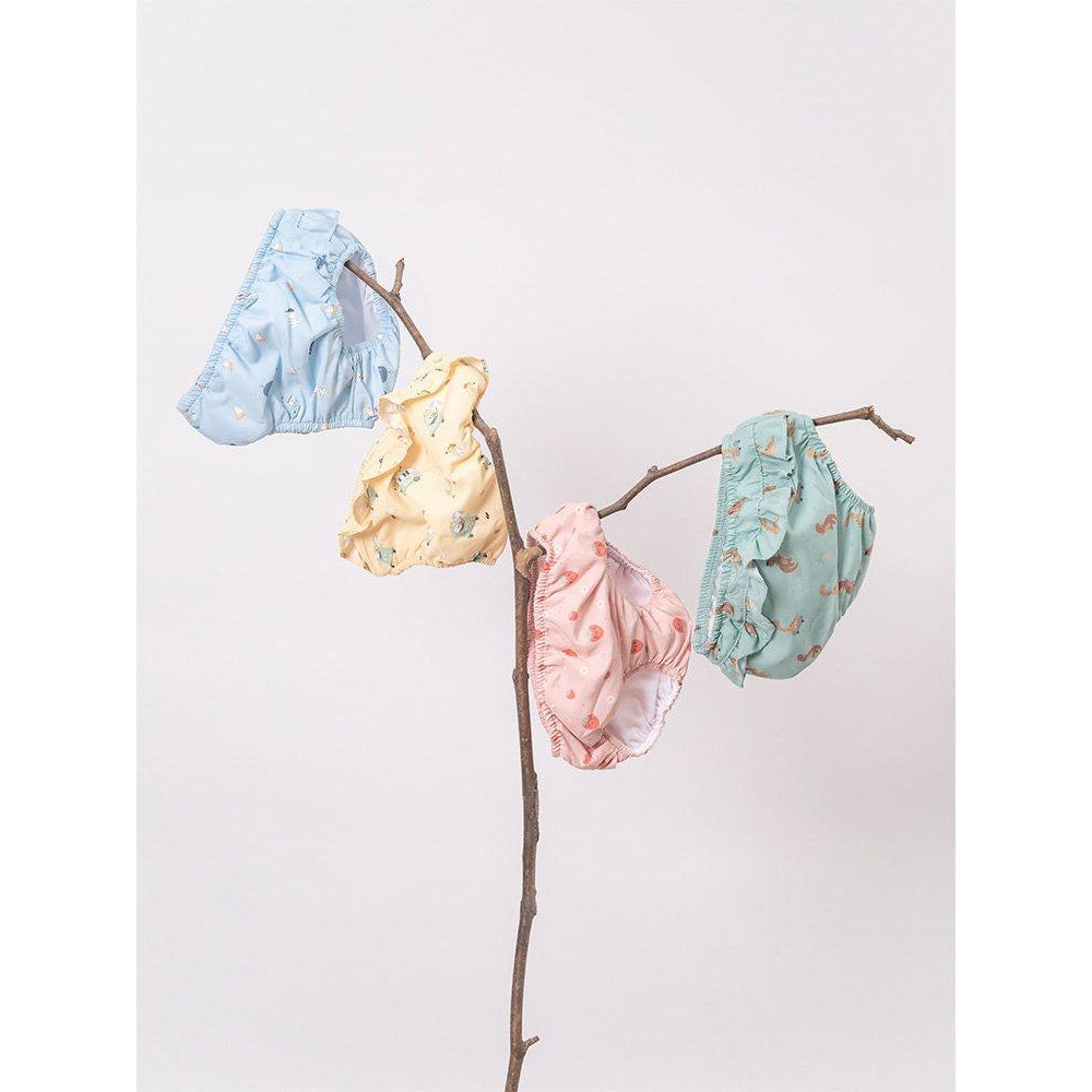 Cueca Fralda com Folhos Toucan | Monneka - Mini-Me - Baby & Kids Store