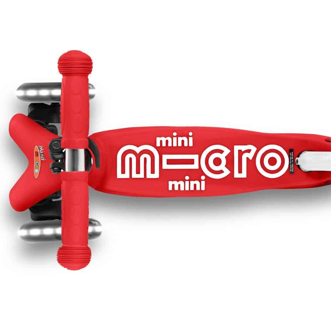 Trotinete Mini Deluxe Led - Vermelho | MICRO - Mini-Me - Baby & Kids Store