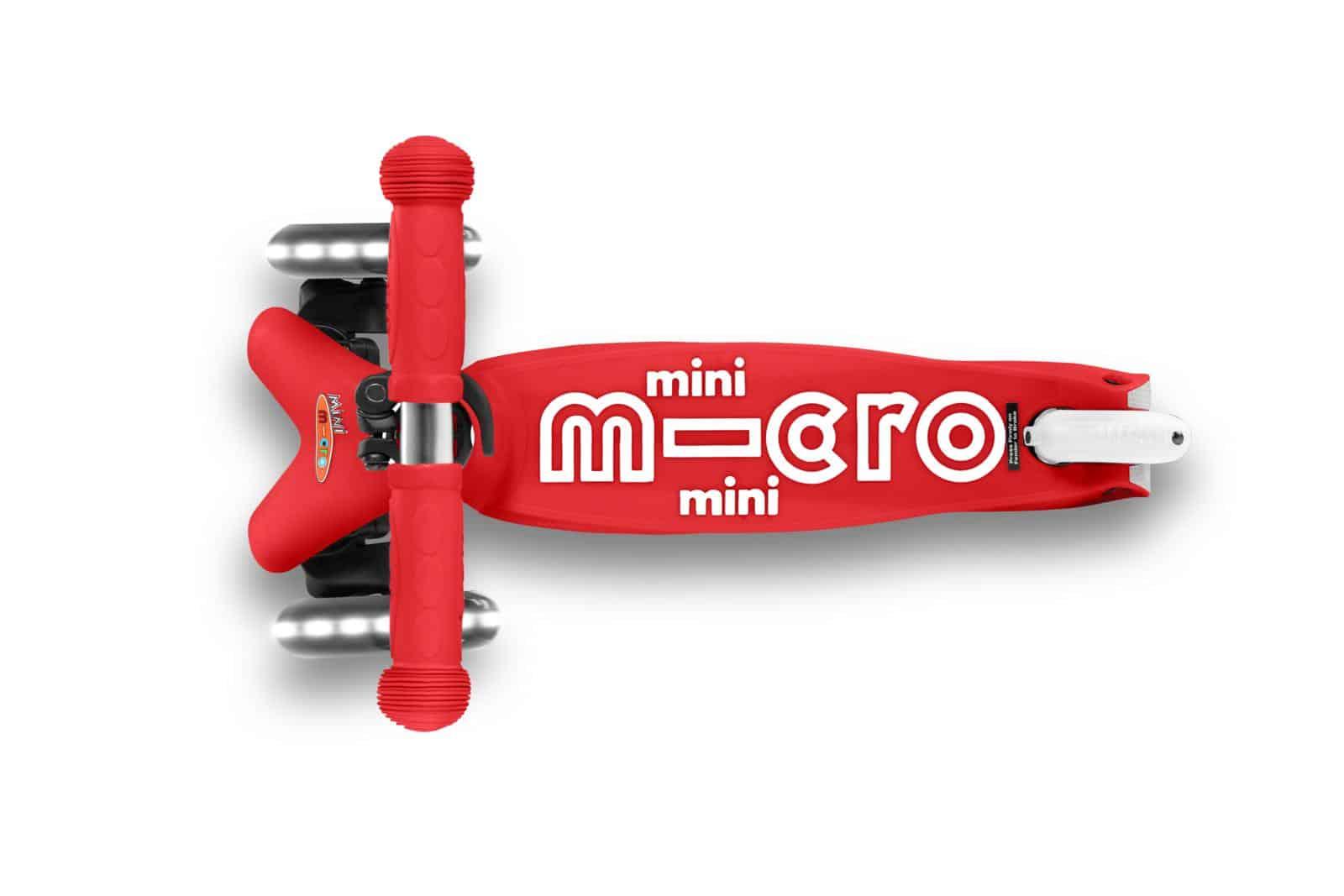 Trotinete Mini Deluxe Led - Vermelho | MICRO - Mini-Me - Baby & Kids Store