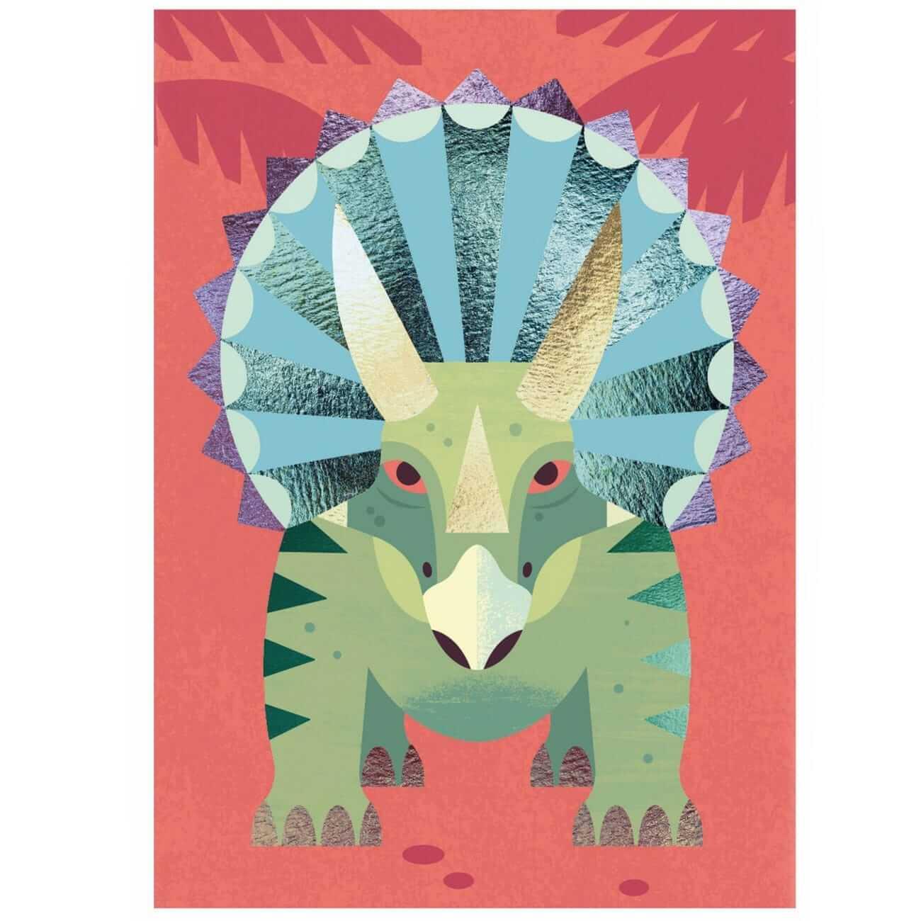 Atividade de Decorar com Glitter - Dinossauros | Djeco - Mini-Me - Baby & Kids Store