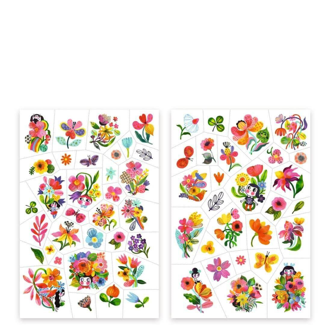 Tatuagens Aqua Flor | Djeco - Mini-Me - Baby & Kids Store