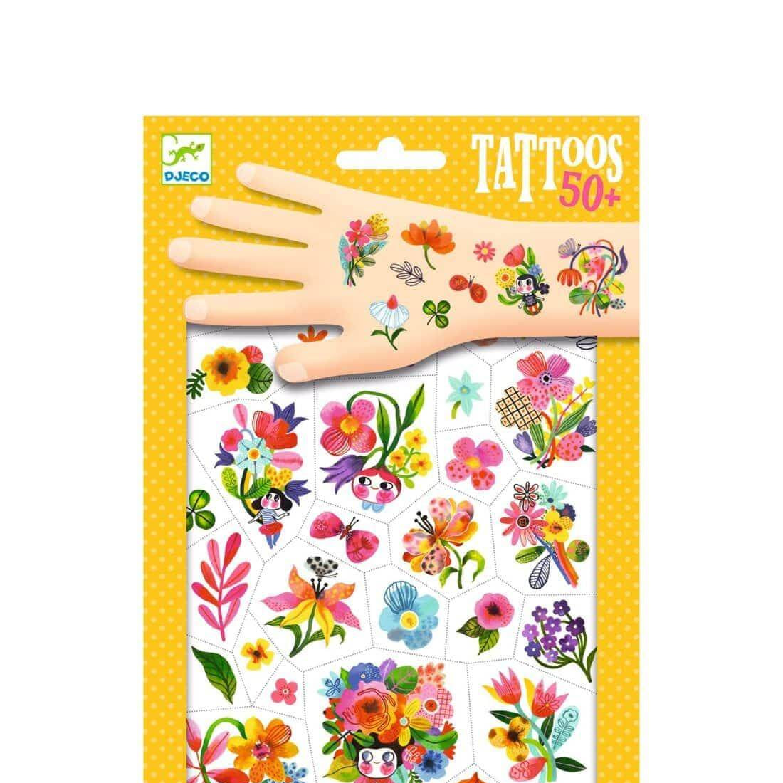 Tatuagens Aqua Flor | Djeco - Mini-Me - Baby & Kids Store