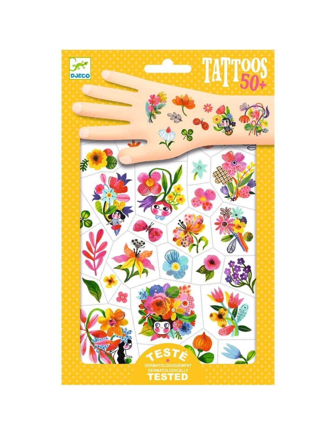 Tatuagens Aqua Flor | Djeco - Mini-Me - Baby & Kids Store