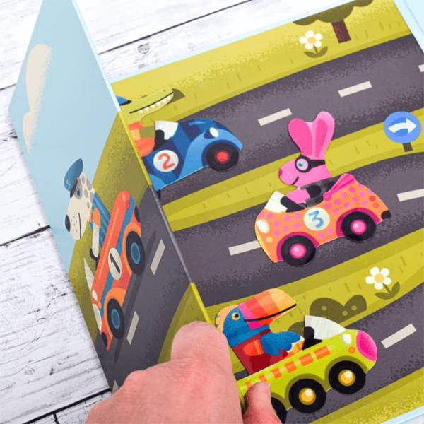 Djeco Atividades criativas com autocolantes removíveis - Carros - Mini-Me - Baby & Kids Store