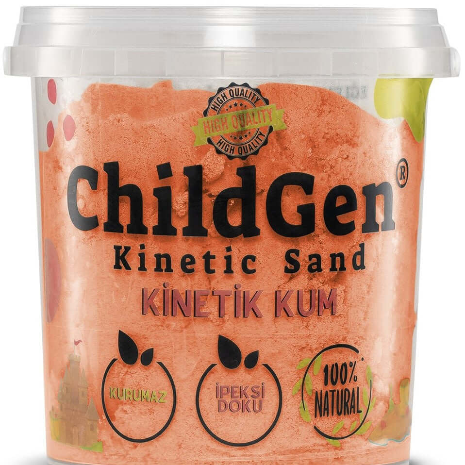Areia Cinética Laranja 500 Gr - ChildGen - Mini-Me - Baby & Kids Store