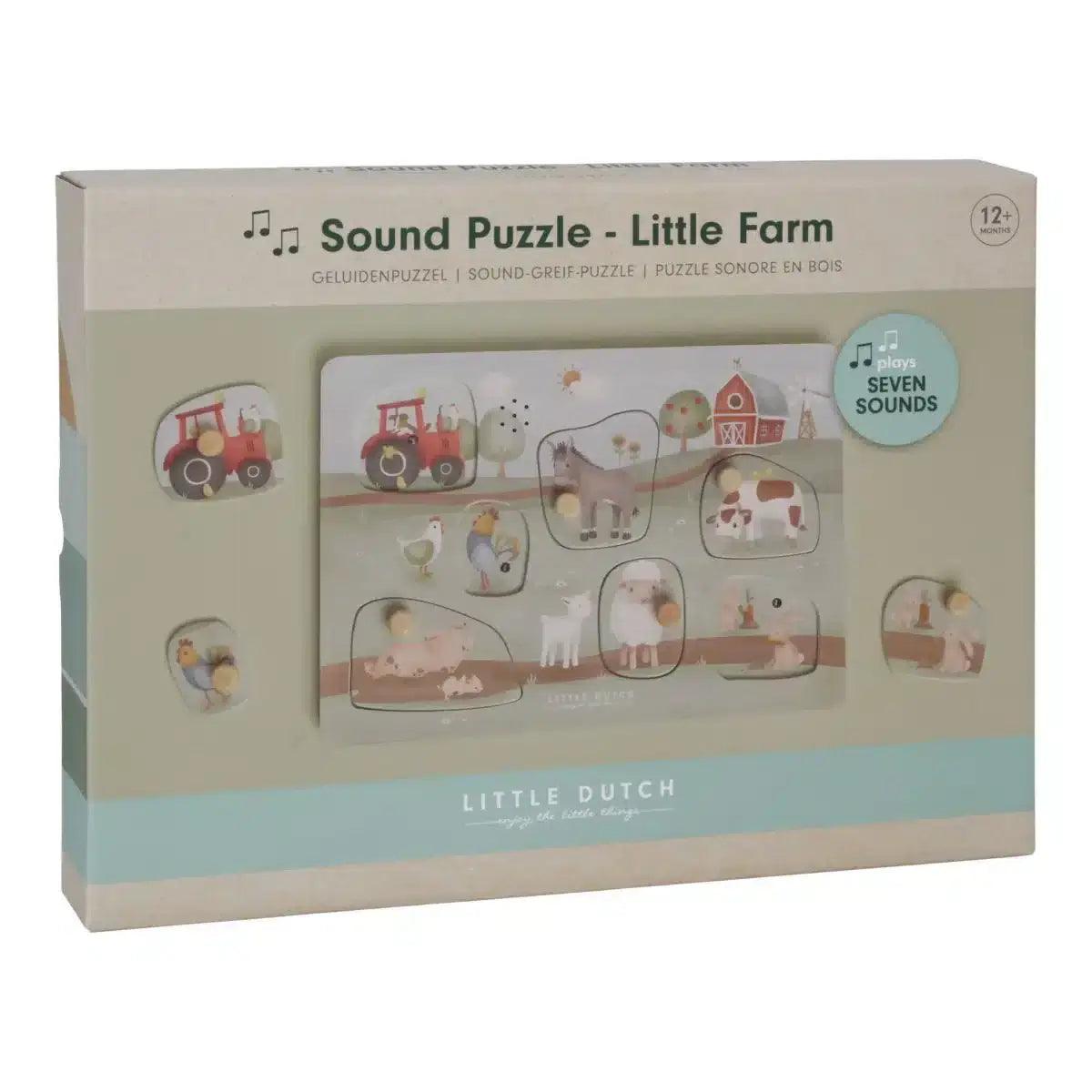 Puzzle de encaixe sonoro - Little Farm | Little Dutch - Mini-Me - Baby & Kids Store