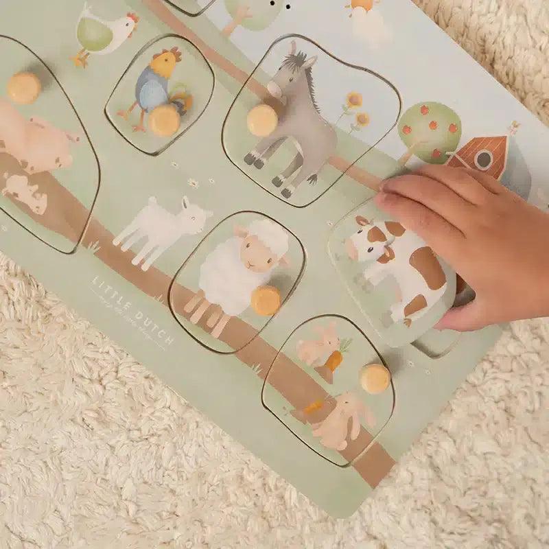 Puzzle de encaixe sonoro - Little Farm | Little Dutch - Mini-Me - Baby & Kids Store
