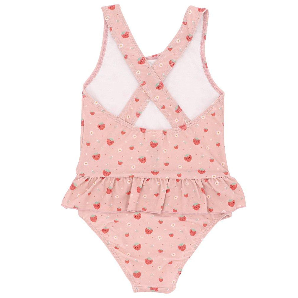 Fato de Banho Menina com Folhos - Strawberries | Monneka - Mini-Me - Baby & Kids Store