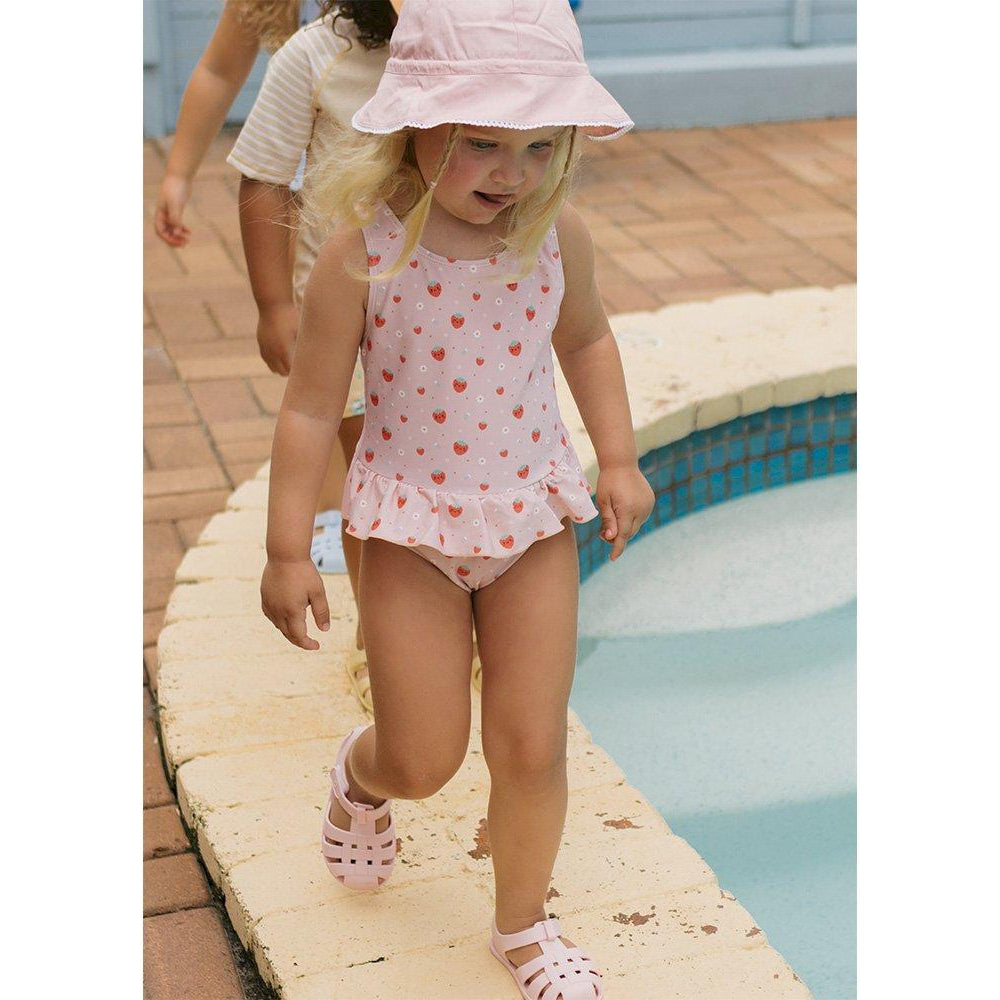 Fato de Banho Menina com Folhos - Strawberries | Monneka - Mini-Me - Baby & Kids Store