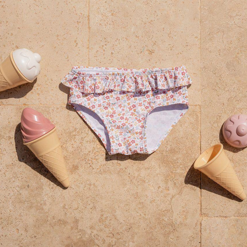 Cueca de Banho Folhos - Summer Flowers 1-3 meses | Little Dutch - Mini-Me - Baby & Kids Store