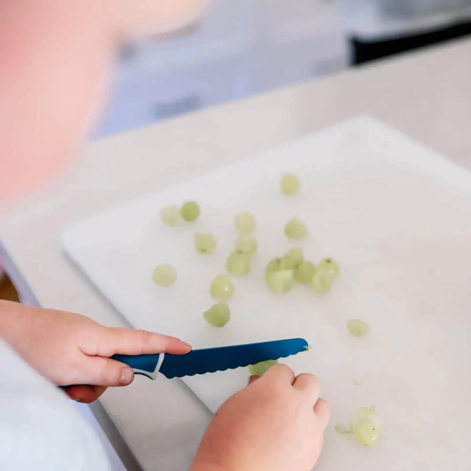 Kiddikutter - Faca de cozinha para autonomia da criança - Verde - Mini-Me - Baby & Kids Store