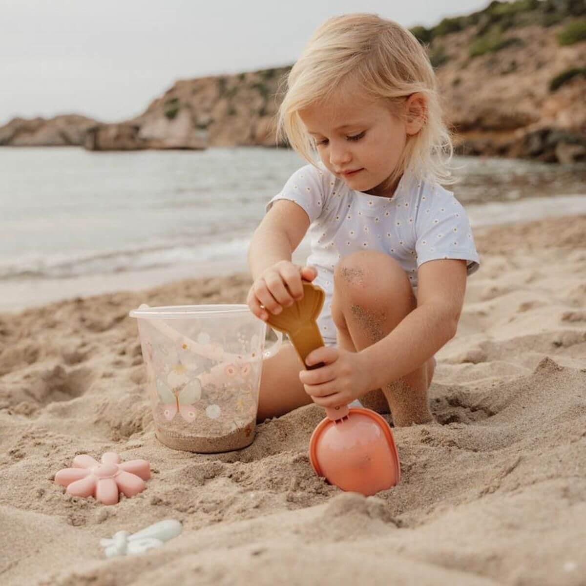 Balde de Conchas Flowers 19cm | Little Dutch - Mini-Me - Baby & Kids Store