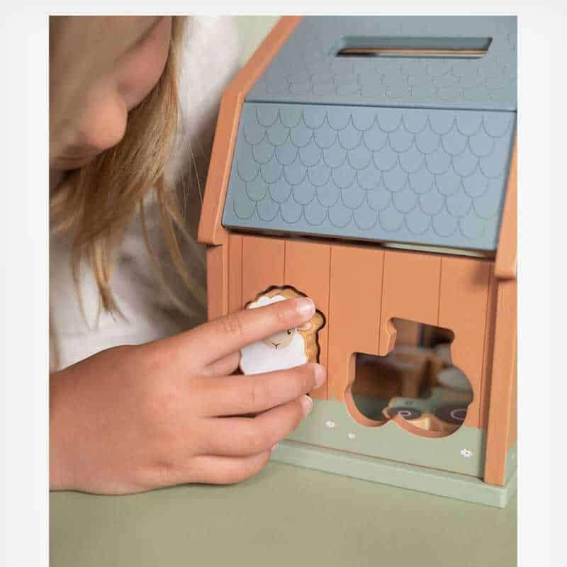 Cubo de Encaixe de formas – Little Farm | Little Dutch - Mini-Me - Baby & Kids Store