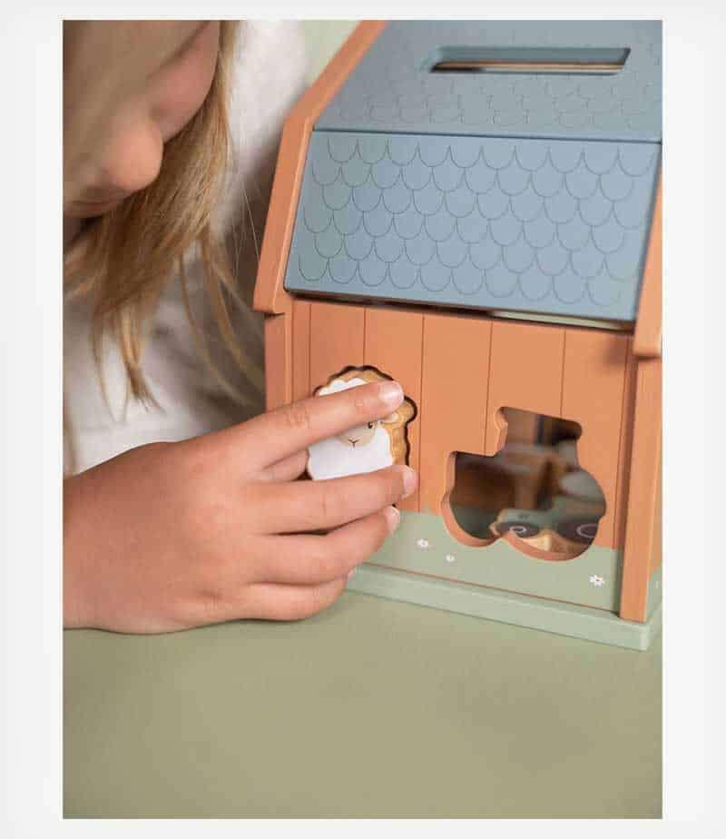 Cubo de Encaixe de formas – Little Farm | Little Dutch - Mini-Me - Baby & Kids Store