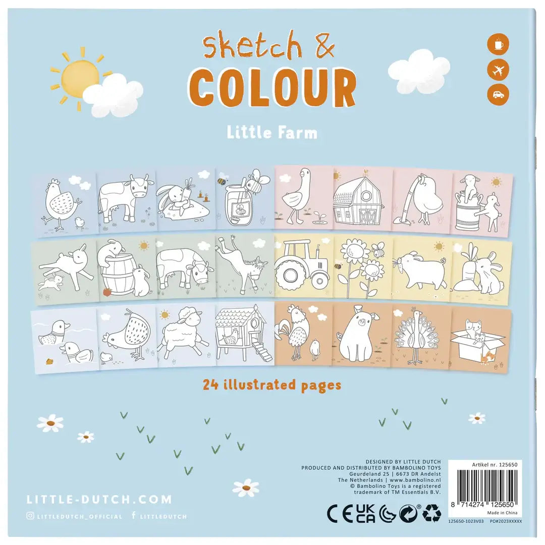 Livro de Colorir Little Farm | Little Dutch - Mini-Me - Baby & Kids Store