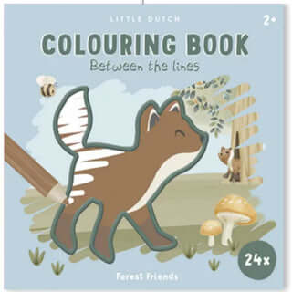 Livro de Colorir entre Linhas Forest Friends | Little Dutch - Mini-Me - Baby & Kids Store