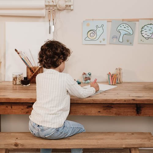 Livro de Colorir entre Linhas Forest Friends | Little Dutch - Mini-Me - Baby & Kids Store