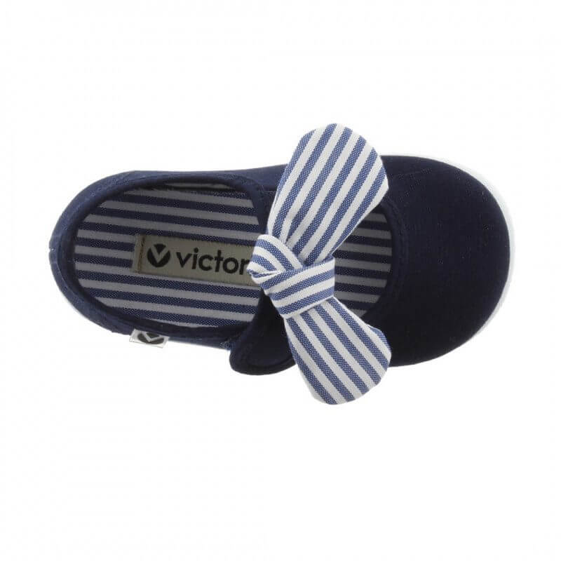 Victoria Sapato de Laço - Marinho - tamanho 18 - Mini-Me - Baby & Kids Store