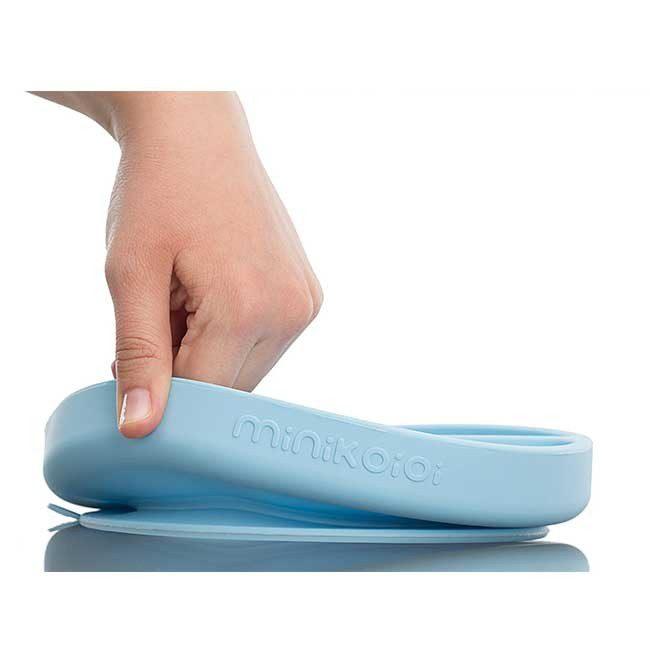 Prato com divisórias e ventosa azul | Minikoioi - Mini-Me - Baby & Kids Store