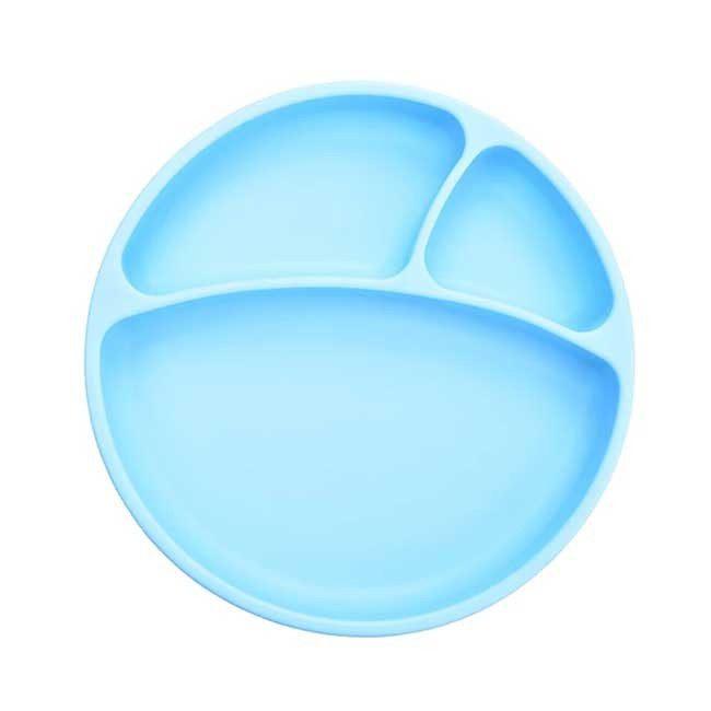 Prato com divisórias e ventosa azul | Minikoioi - Mini-Me - Baby & Kids Store