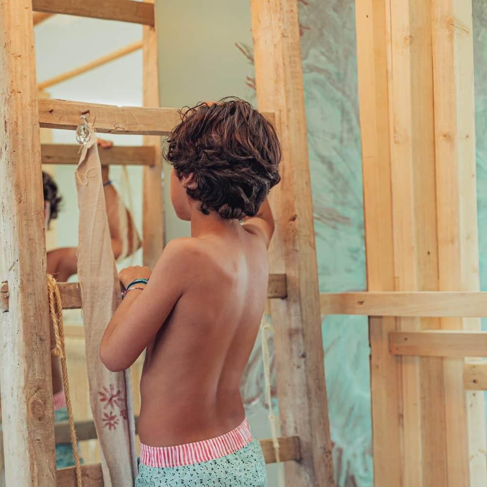 Calções de banho menino - Green Leafs - 3 anos - Mini-Me - Baby & Kids Store