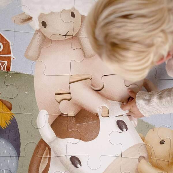 Puzzle de chão XL – Little Farm | Little Dutch - Mini-Me - Baby & Kids Store