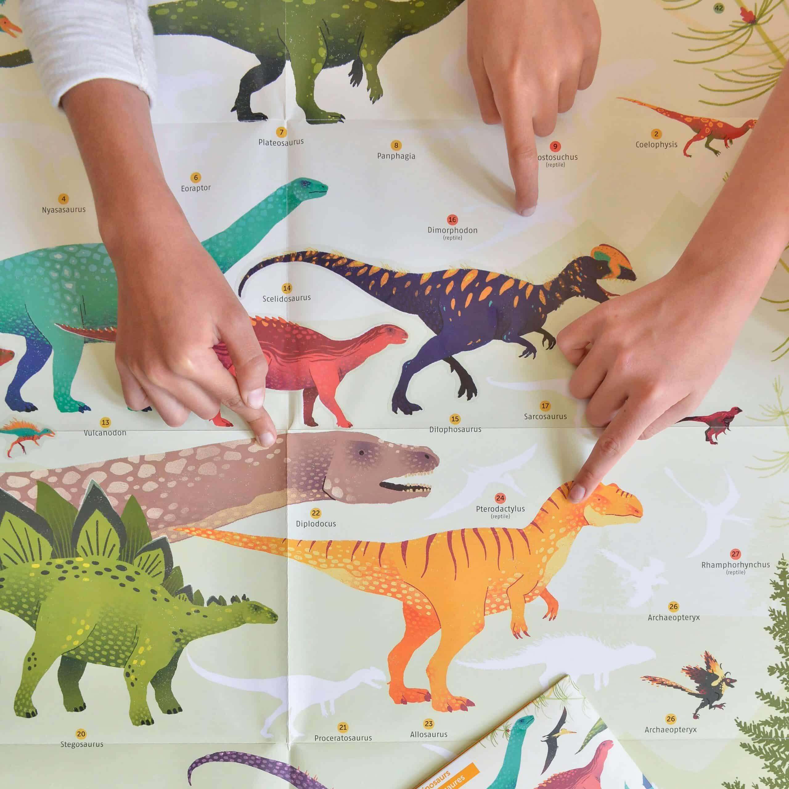 Autocolantes + Poster Discovery - Dinossauros | Poppik - Mini-Me - Baby & Kids Store