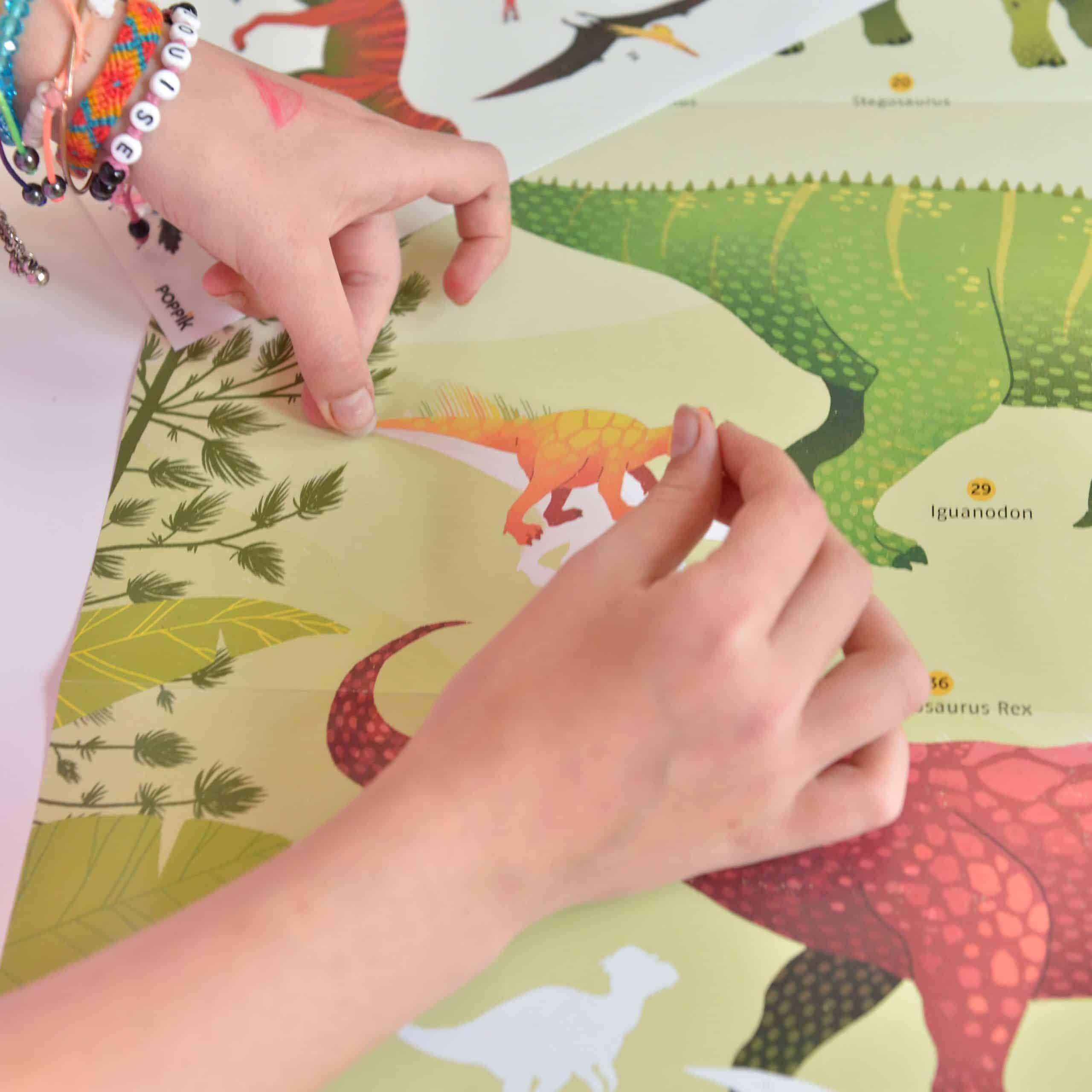 Autocolantes + Poster Discovery - Dinossauros | Poppik - Mini-Me - Baby & Kids Store
