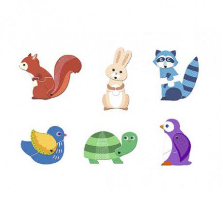 Puzzle duo "Animais" 2+ | Djeco Djeco Mini-Me - Baby & Kids Store