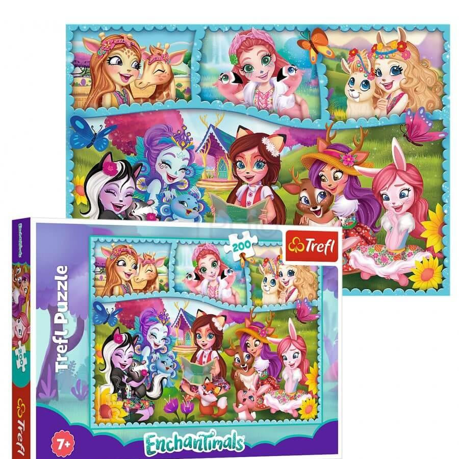 Puzzle 200 peças - Enchantimals | + 7 anos - Mini-Me - Baby & Kids Store