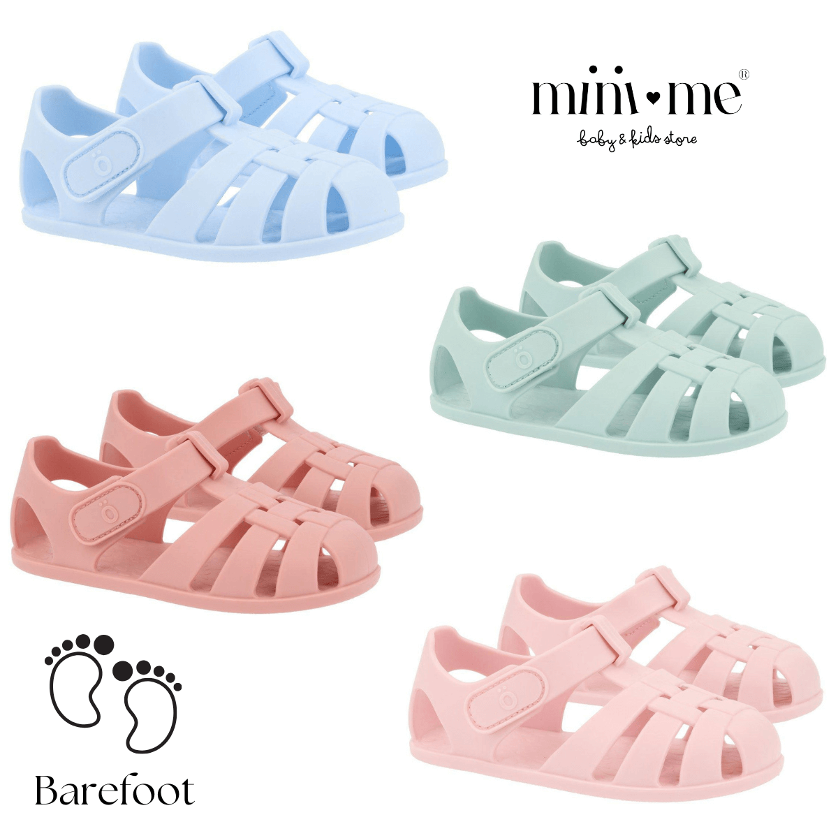 Sandálias Barefoot Monnëka - Mini-Me - Baby & Kids Store