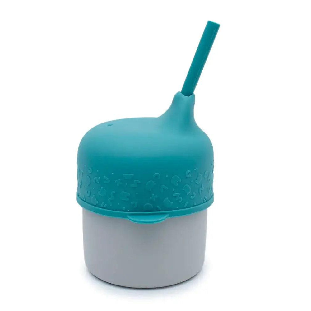 Tampa com palhinha para Copo Sippie Azul - Mini-Me - Baby & Kids Store