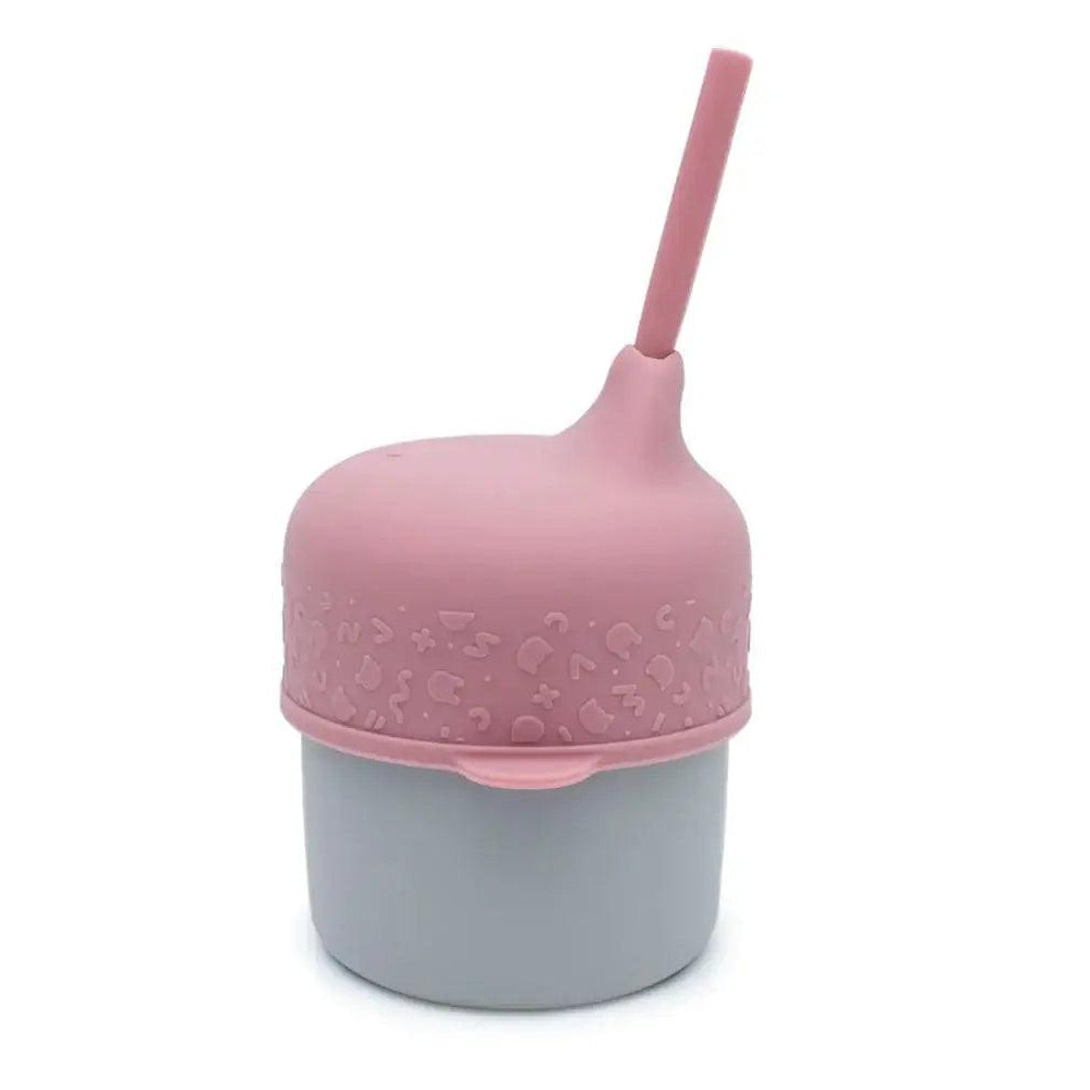 Tampa com palhinha para Copo Sippie Dusty Pink - Mini-Me - Baby & Kids Store