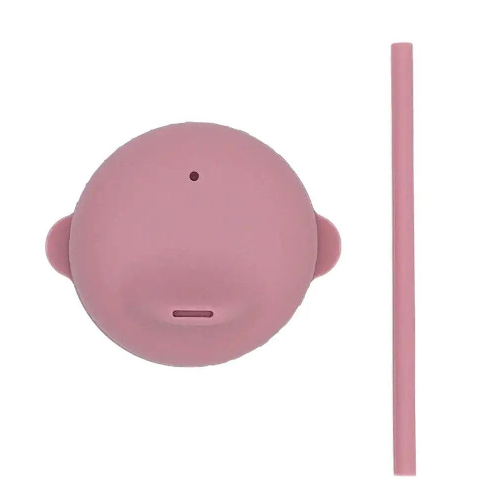 Tampa com palhinha para Copo Sippie Dusty Pink - Mini-Me - Baby & Kids Store