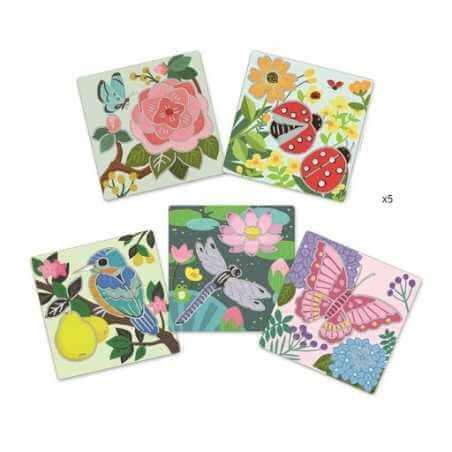 Kit de Stencils para Desenhar – Asas de Jardim | Djeco - Mini-Me - Baby & Kids Store