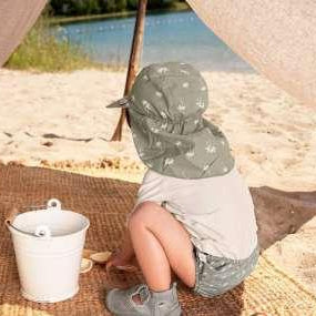 Fralda de banho reutilizável 3-6 meses - Palms Olive | LASSIG - Mini-Me - Baby & Kids Store