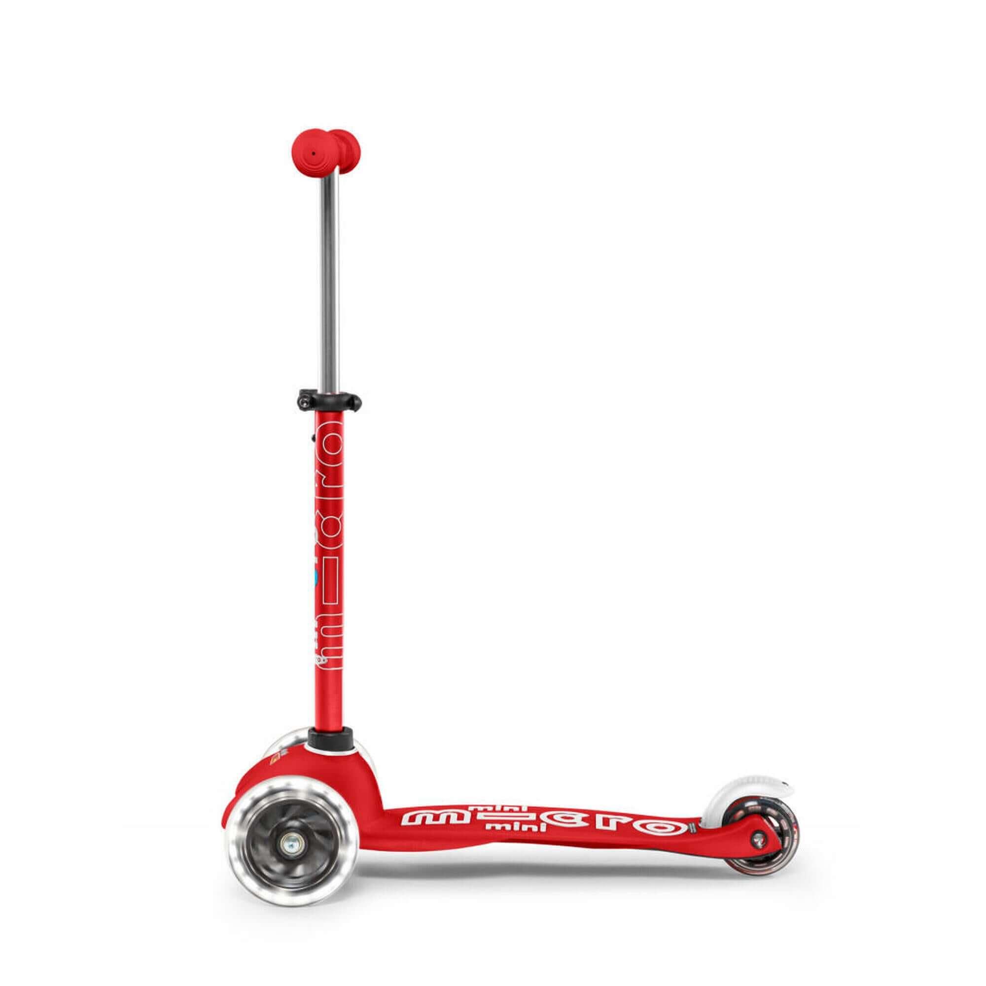 Trotinete Mini Deluxe Led - Vermelho | MICRO - Mini-Me - Baby & Kids Store